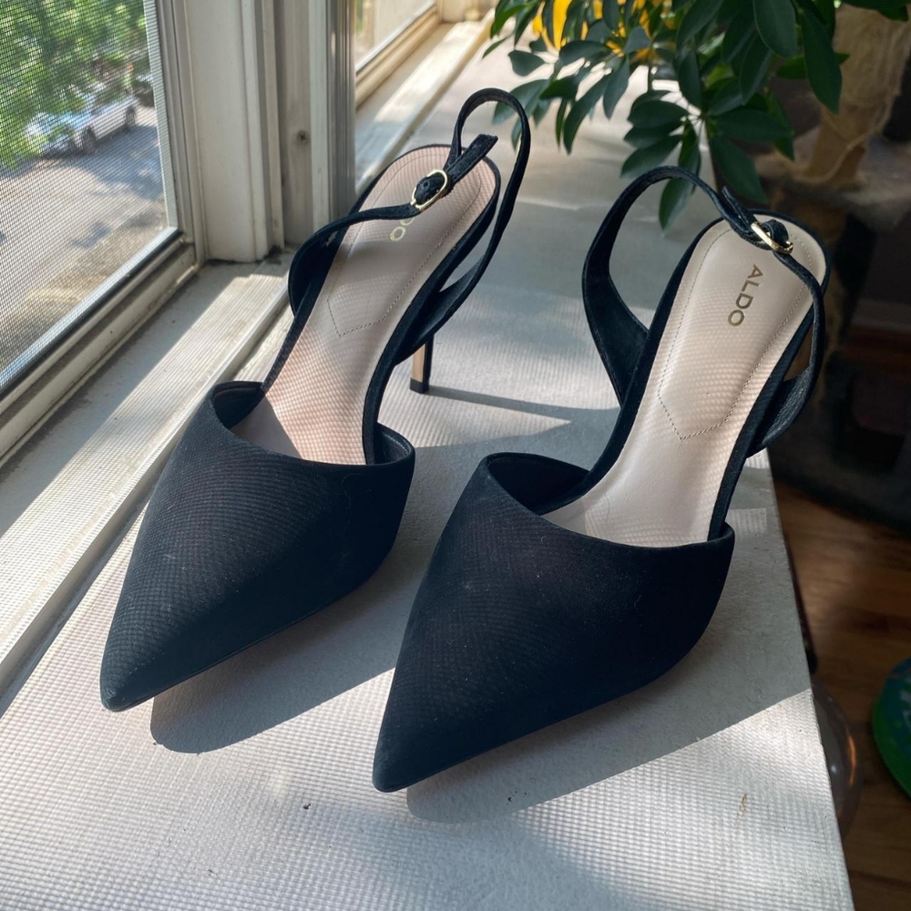 Black Women's Slingback Heels
